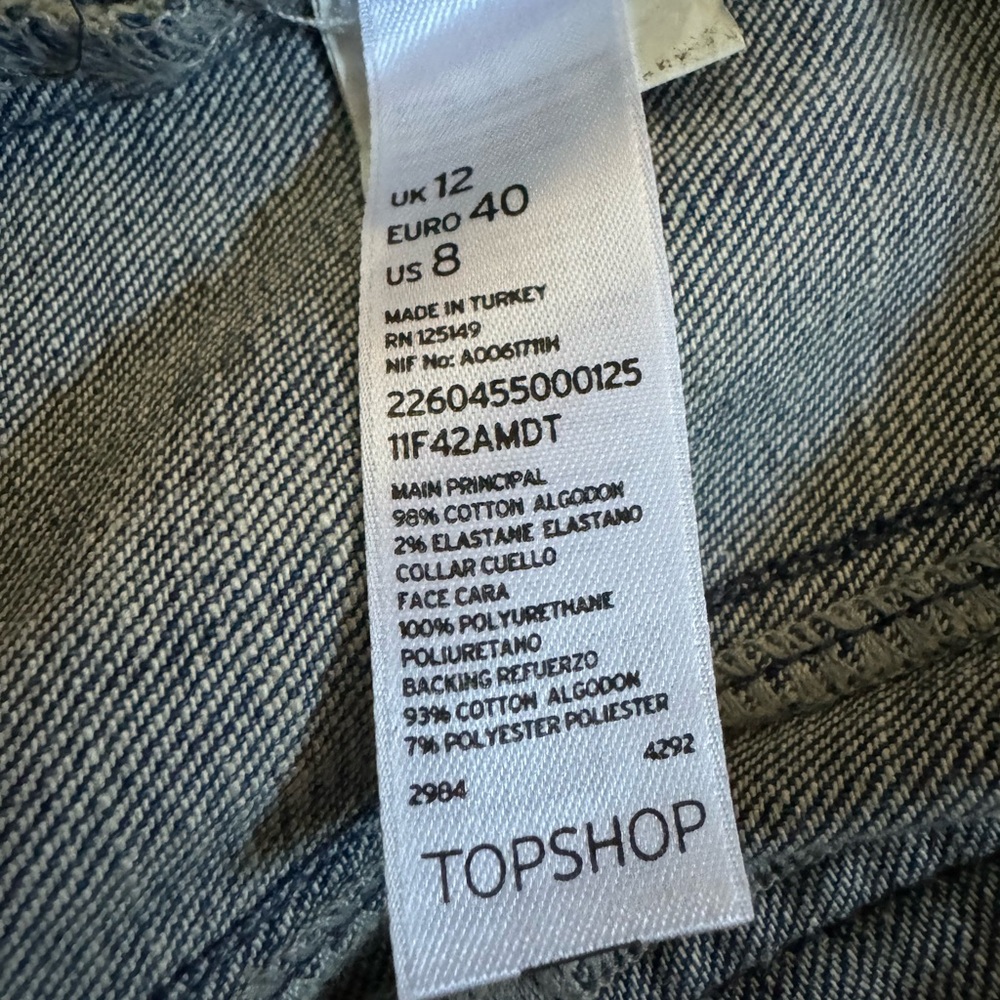 MOTO by Topshop Studded Sequin Denim Jacket - Picture 8 of 8